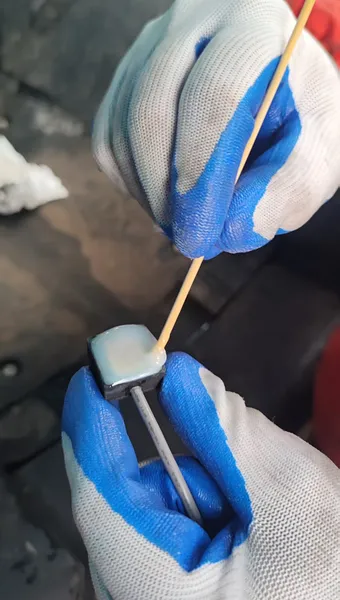 Applying two-component structural adhesive